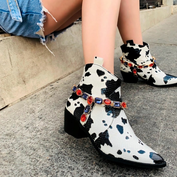 𝙇𝙖𝙨𝙩 𝙎𝙞𝙯 7💎🖤Gemstone Cowgirl Jewel Strap B - Picture 6 of 8